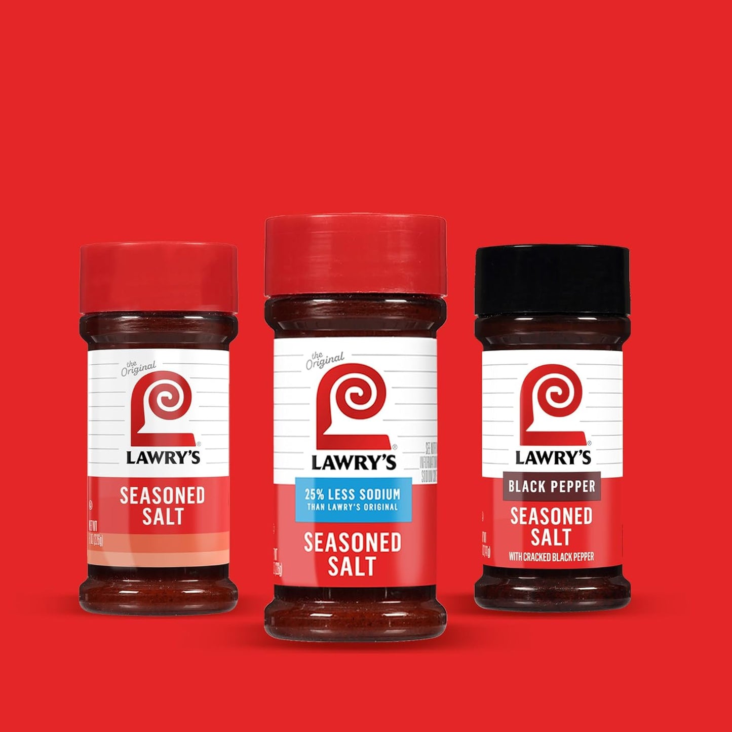 Lawry's 25% Less Sodium Seasoned Salt – Pre-Blended Shake for Efficient Batch Cooking