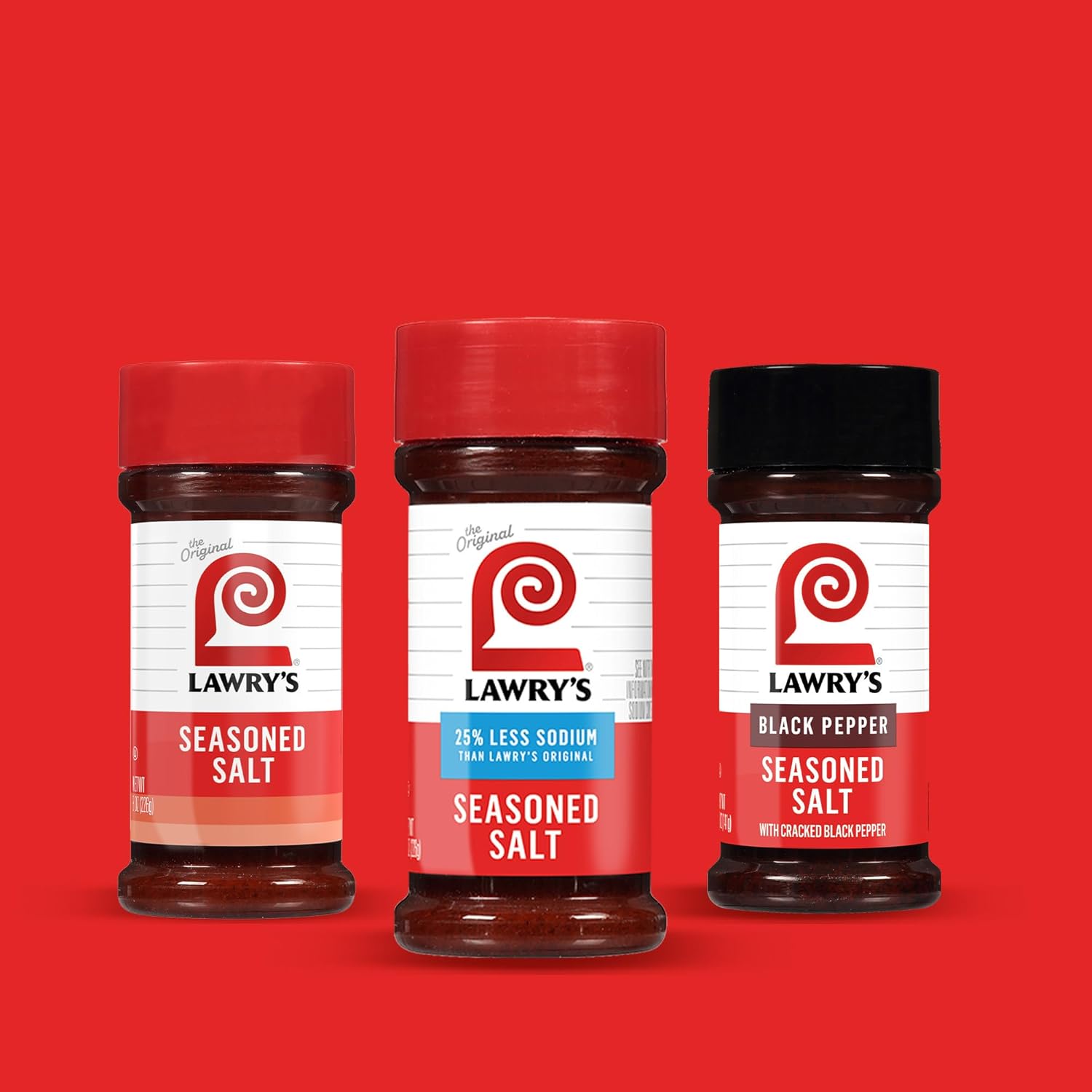 Lawry's 25% Less Sodium Seasoned Salt – Pre-Blended Shake for Efficient Batch Cooking