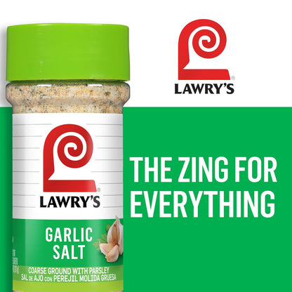 Lawry's Garlic Salt – Stocking Stuffer and Holiday Gift for Grillers, 11 oz Shaker