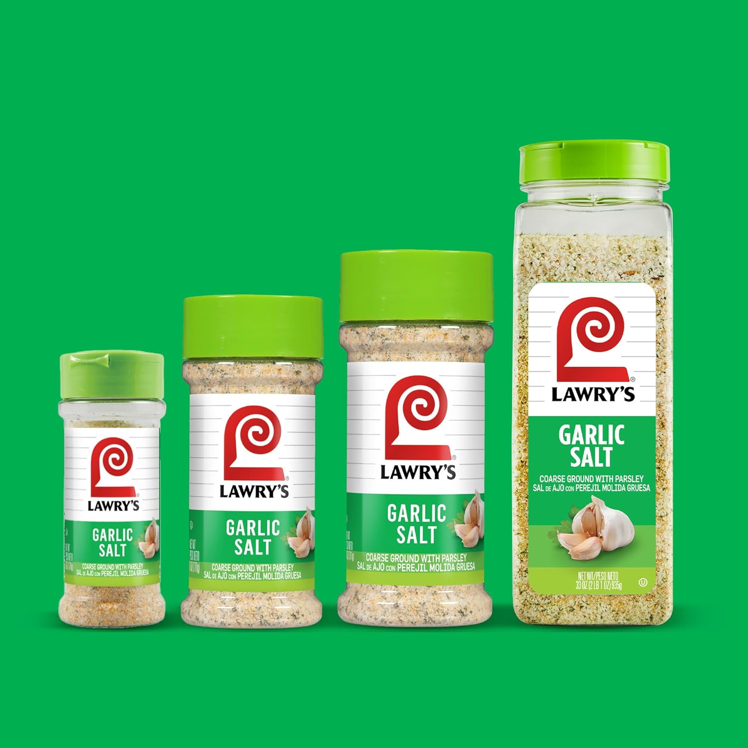 Lawry's Garlic Salt – Stocking Stuffer and Holiday Gift for Grillers, 11 oz Shaker