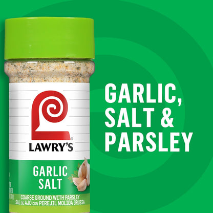 Lawry's Garlic Salt – Stocking Stuffer and Holiday Gift for Grillers, 11 oz Shaker