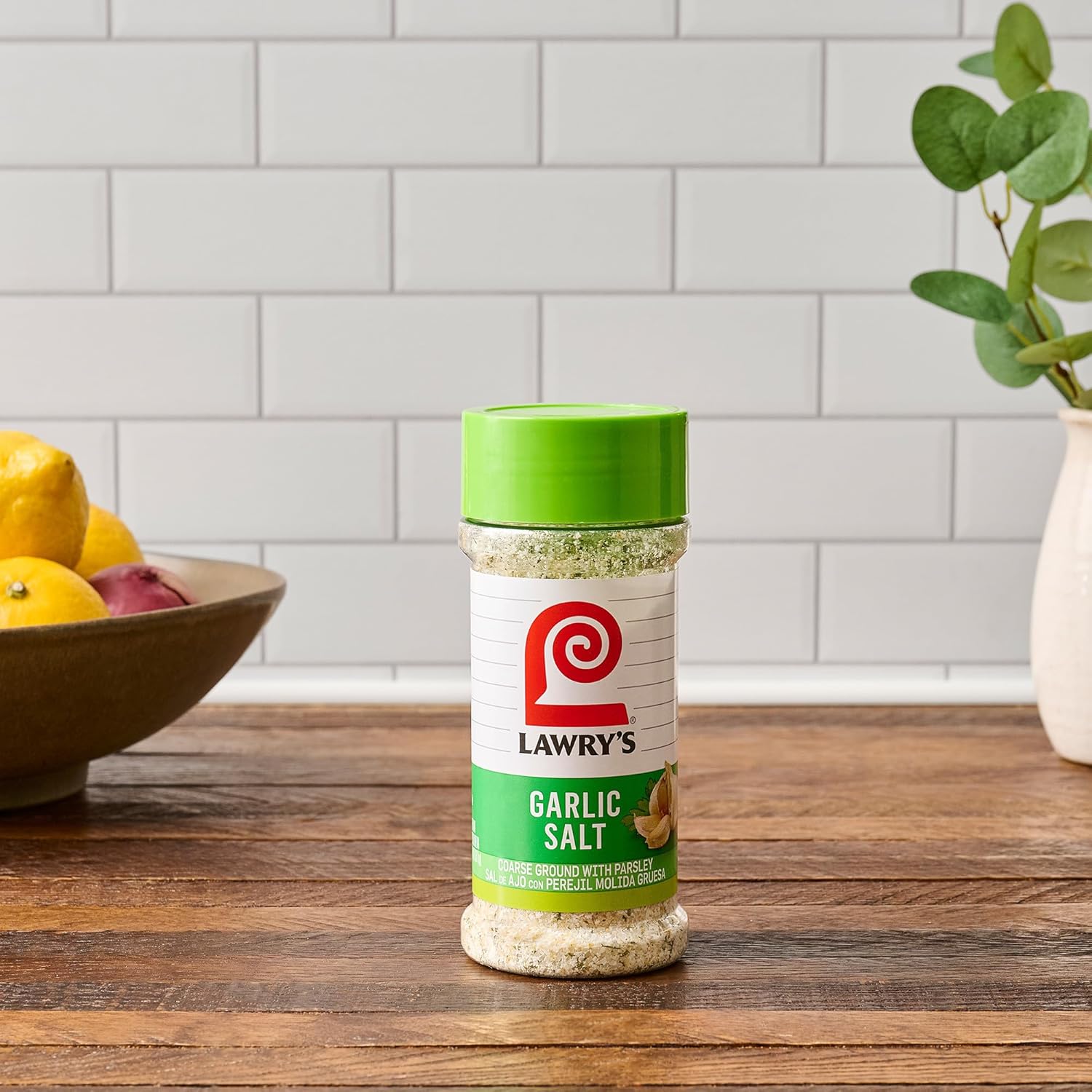 Lawry's Garlic Salt – Stocking Stuffer and Holiday Gift for Grillers, 11 oz Shaker