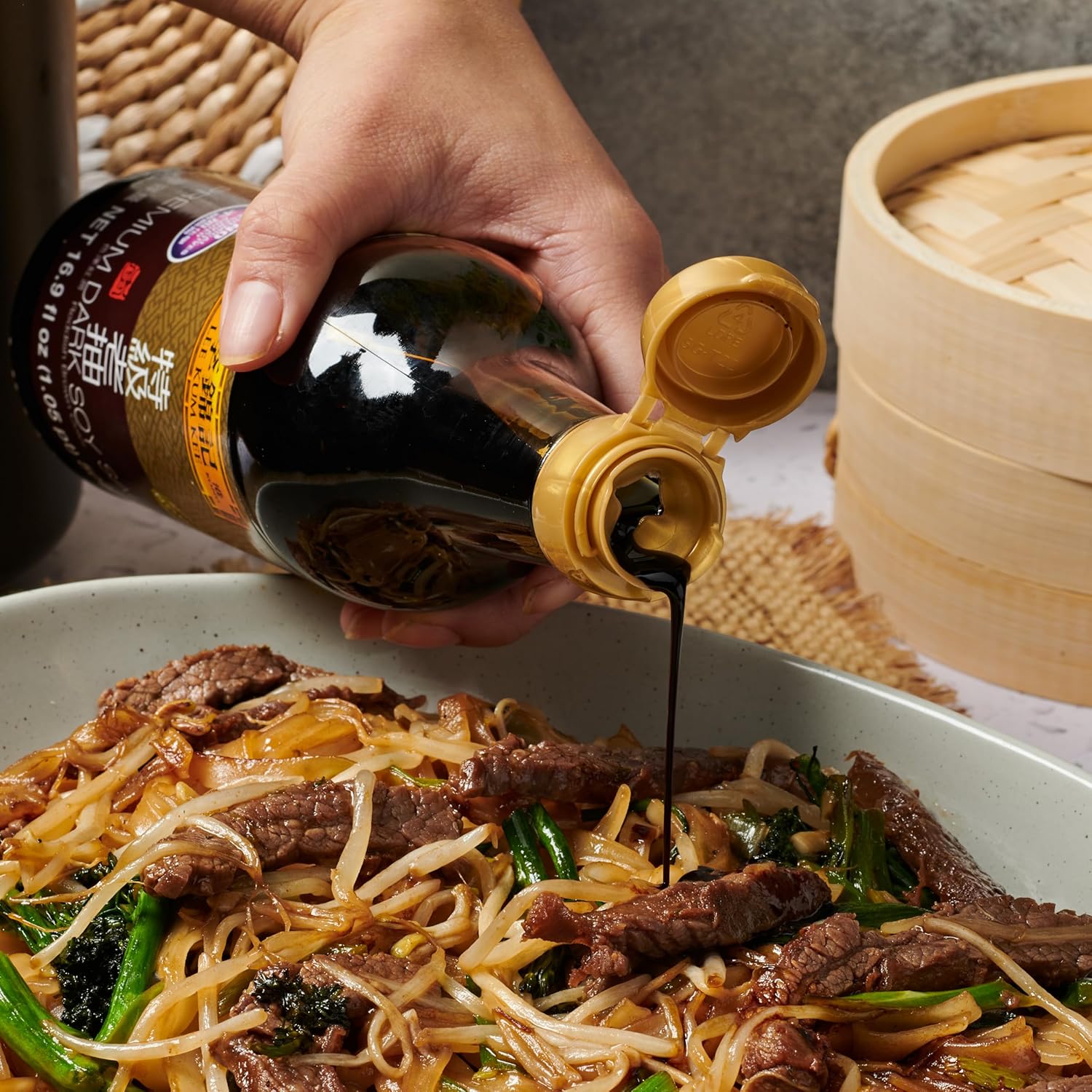 Lee Kum Kee Premium Dark Soy Sauce – Holiday Gift Set Pick for Foodie Family Members, Naturally Brewed Vegan Soy Sauce