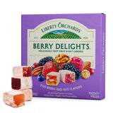 Liberty Orchards Berry Delights – Last-Minute Holiday Gift Box Under $25, Inclusive Vegan & Gluten-Free Lokum Sweets 10 Oz