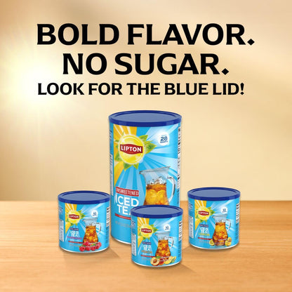 Lipton Peach Iced Tea Canister – 10-Quart Yield for Camping Trips and Outdoor Entertaining