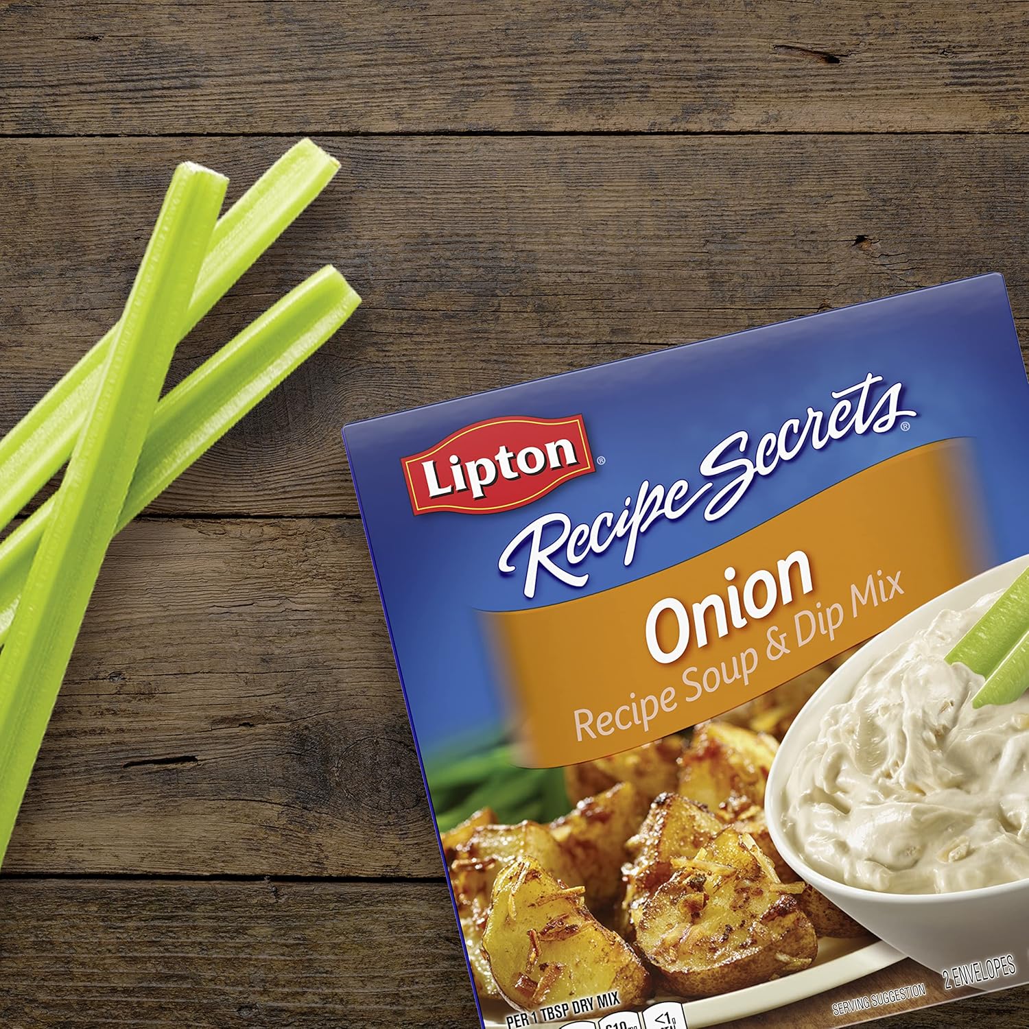 Lipton Recipe Secrets Onion Soup and Dip Mix – Streamlined Pantry Solution for Meal Preppers and Family Cooks