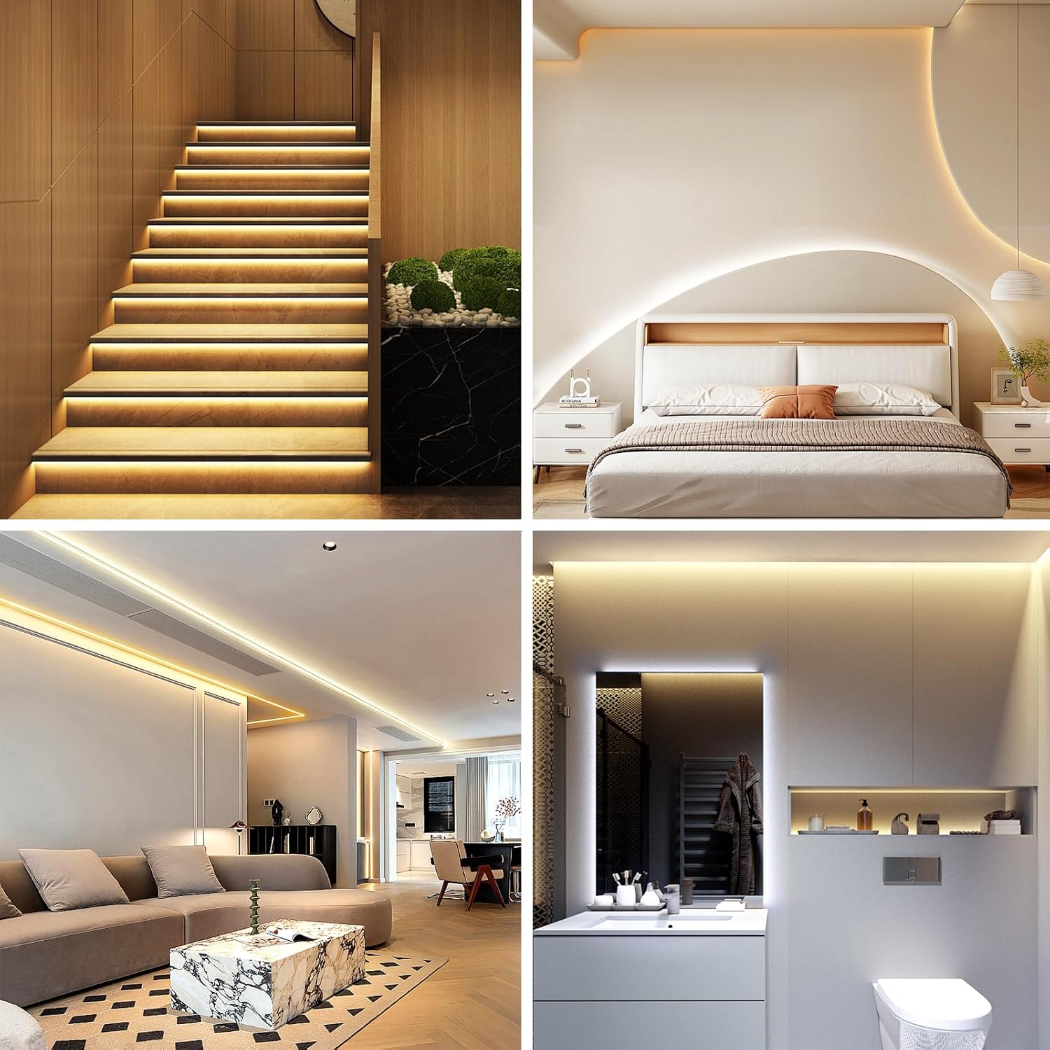 LotusLamp X Dimmable LED Strip – Study Room Daylight Task Lighting, 2700K-6500K Smart Tape