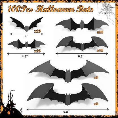 LUDILO Spooky Bat Wall Décor – Child-Friendly Carnival Decoration for School Gym