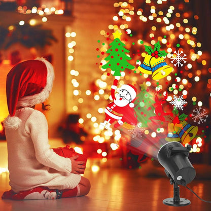 Lumaflair AuraGlow Child-Friendly Light – Flame-Free Holiday Projector for Kids Bedroom and Family Room