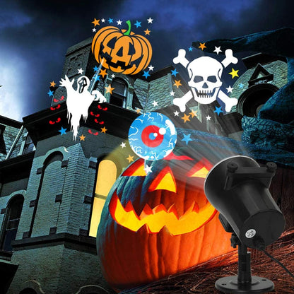 Lumaflair AuraGlow Child-Friendly Light – Flame-Free Holiday Projector for Kids Bedroom and Family Room