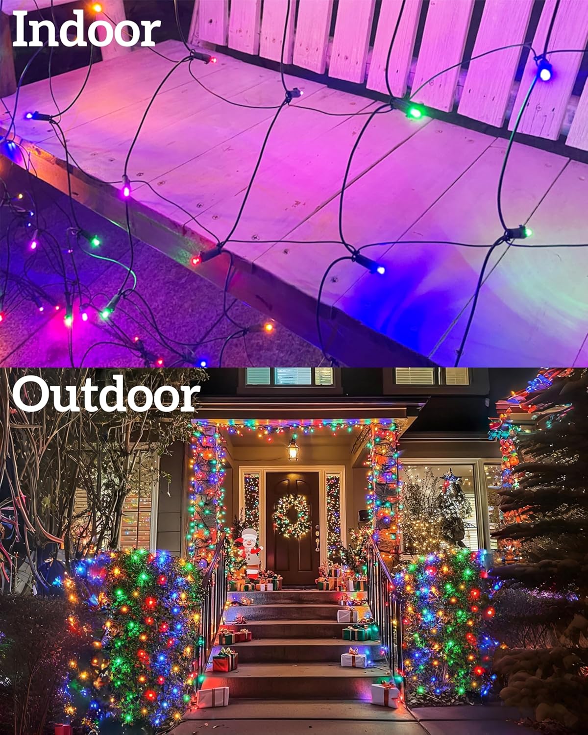LumEver Net Lights for Indoor Plants 6ft x 6ft Green Wire Bedroom and Living Room Accent
