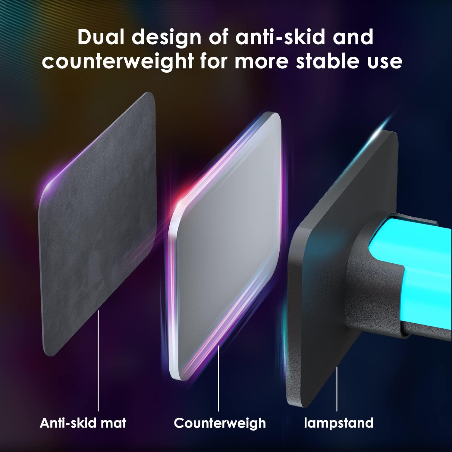 LUMI Smart LED Light Bar – Calming Mood Light for Meditation and Yoga Spaces