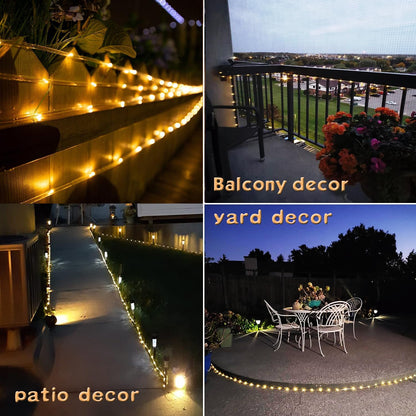 Lumify Solar Outdoor Rope Light 39FT Thoughtful Valentines Day and Mothers Day Gift for Wife and Grandma