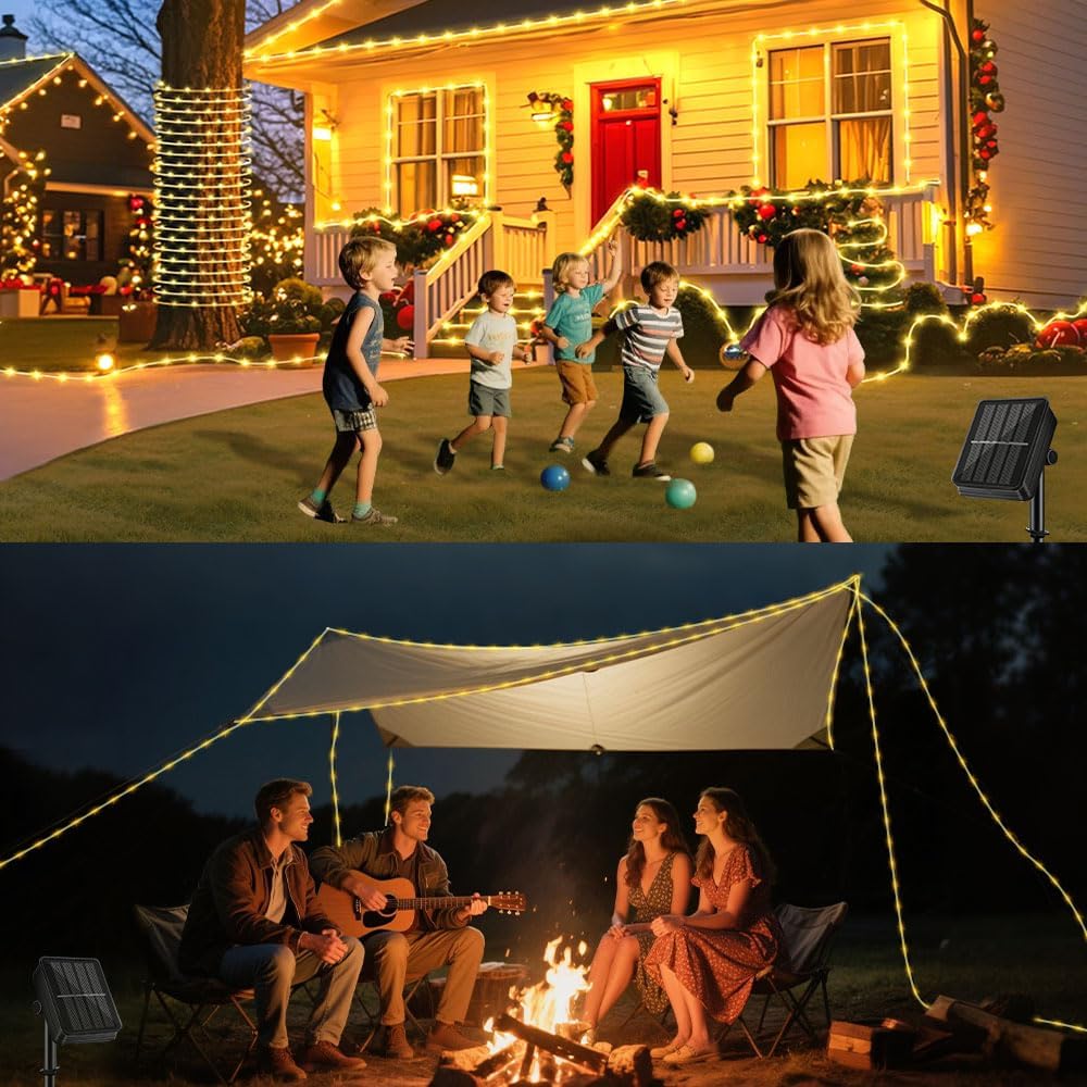 Lumify Solar Outdoor Rope Light 39FT Thoughtful Valentines Day and Mothers Day Gift for Wife and Grandma