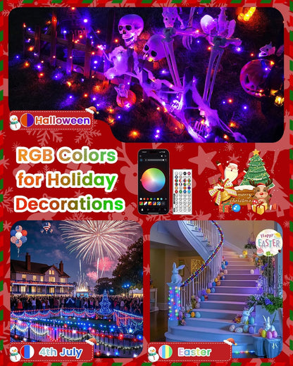 LumifyHome Color Changing Lights – Nightly Wind Down Ritual, Dimmable 82ft Bedroom Mood Lights with Music Sync
