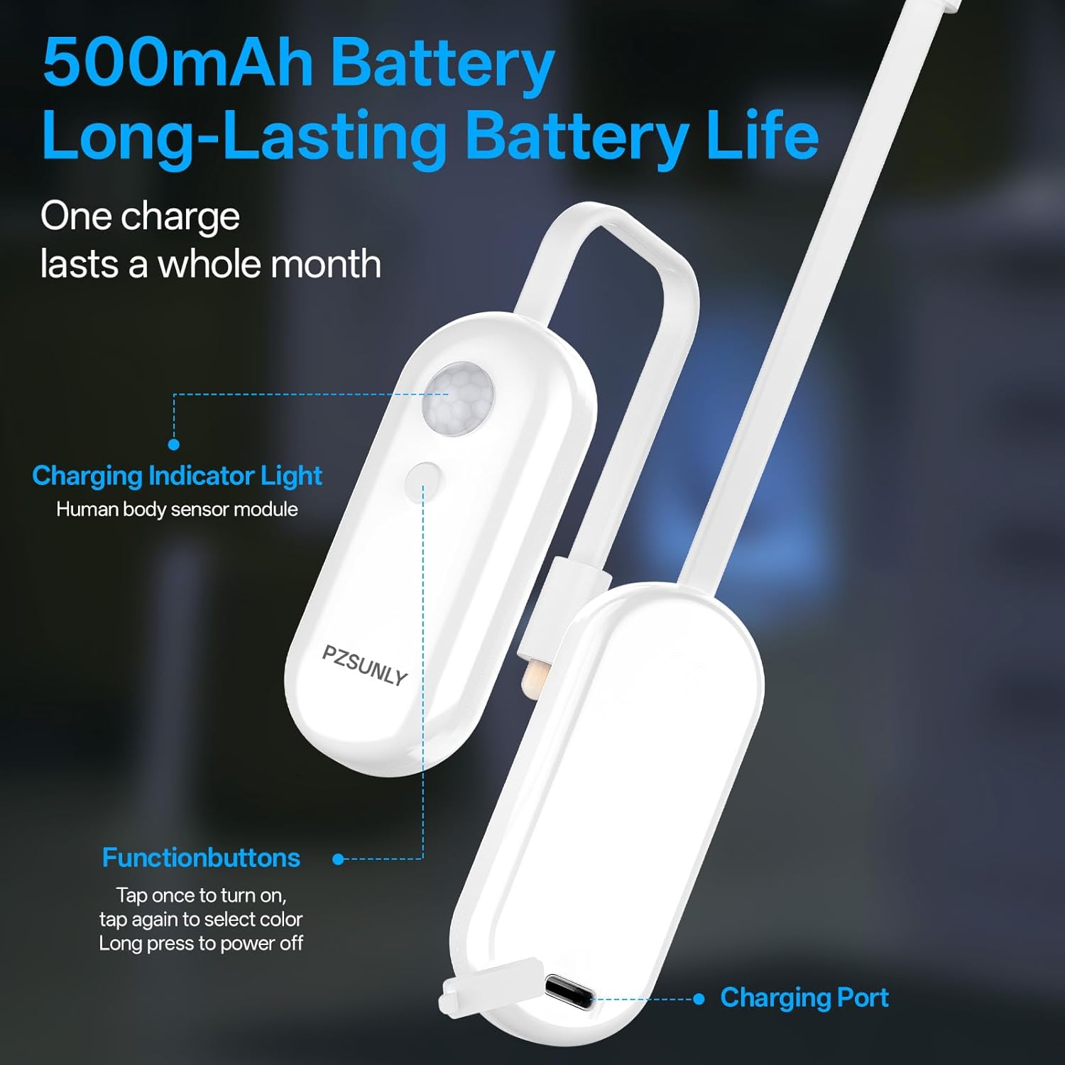LumiGuard LED Toilet Light – Unique Stocking Stuffer for Adults, Rechargeable Motion Sensor Novelty