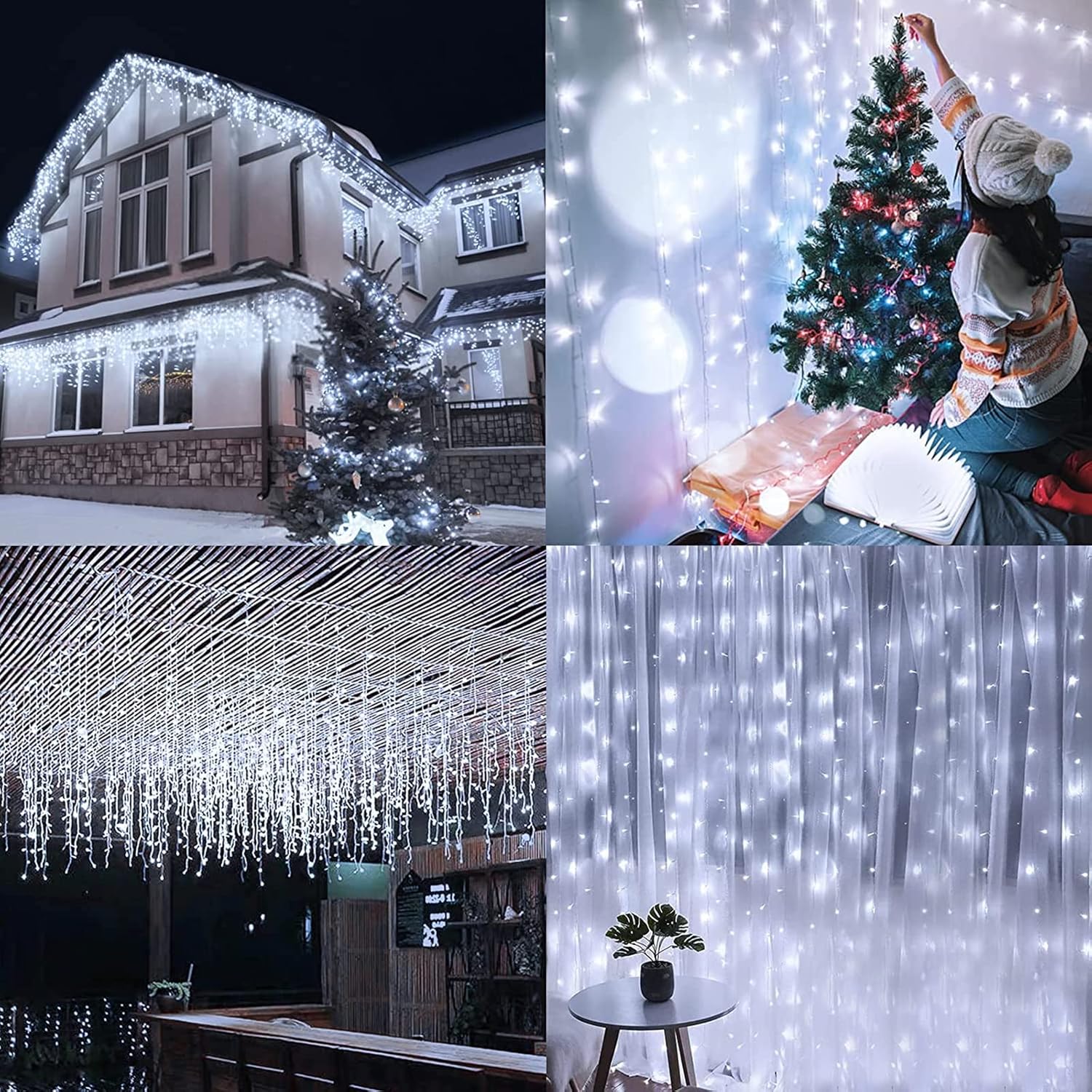 LuminaGlow Icicle Lights – Playroom and Toddler Bedroom Mood Lighting, Auto Timer 6 Hour Shutoff