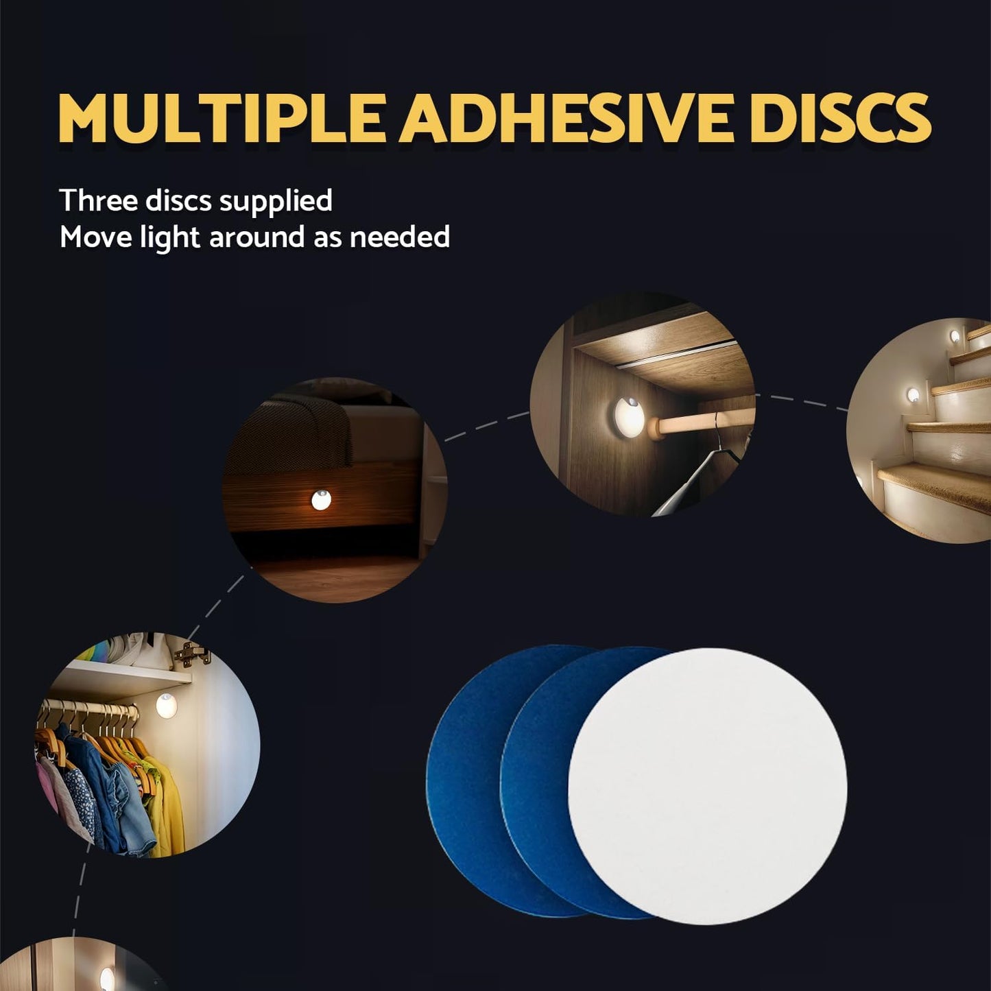 LuminAide Ultra-Slim Puck Light – Decorative Hallway and Stair Lighting with Cozy Atmosphere