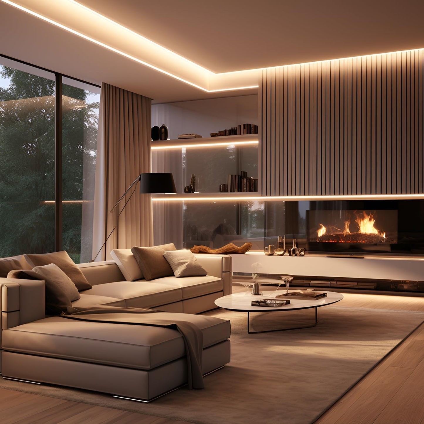 LuminStyle COB LED Strip for Kitchen Cabinet and Mirror Glow, High CRI 95+ Decorative Linear Light