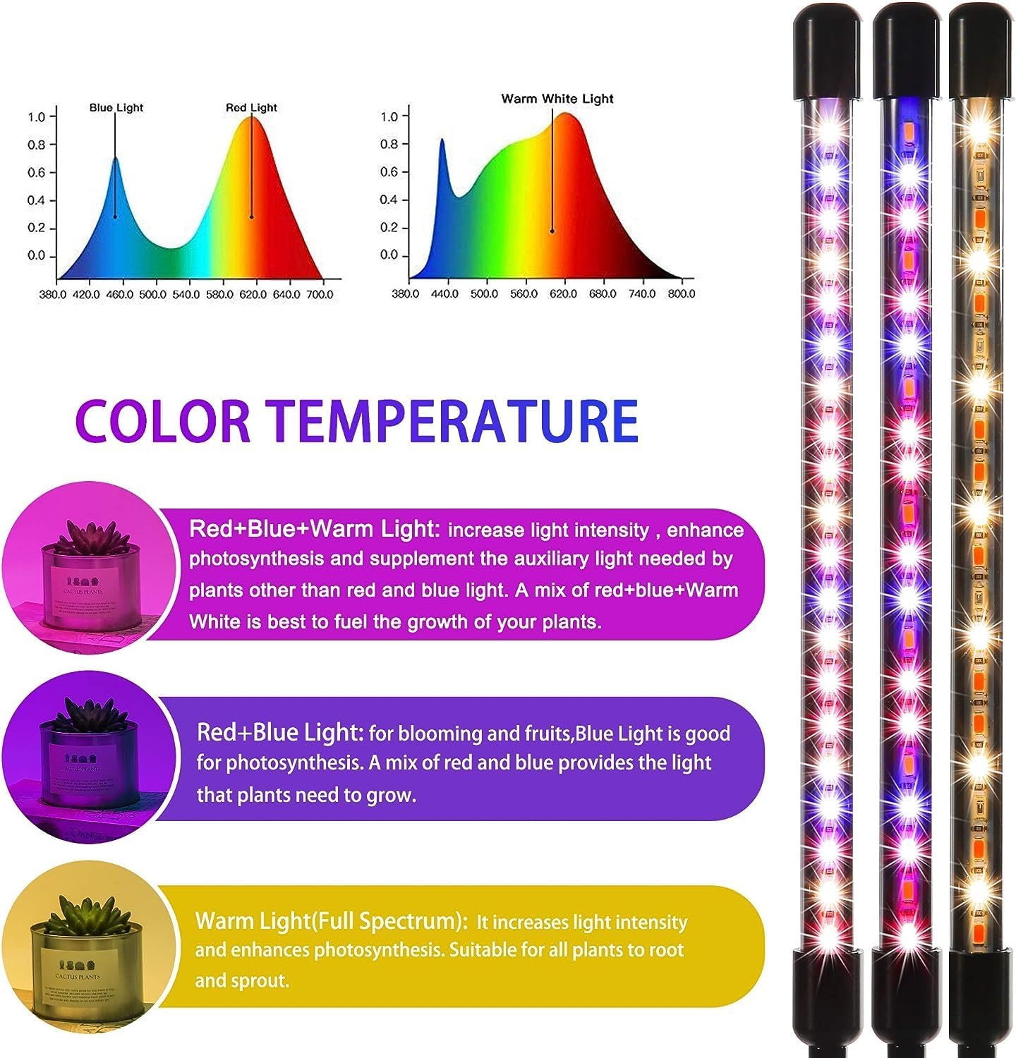 LUMIPRO LED Plant Light — Cubicle Companion with 3/9/12H Cycle for Deep Work Days and Video Call Backgrounds
