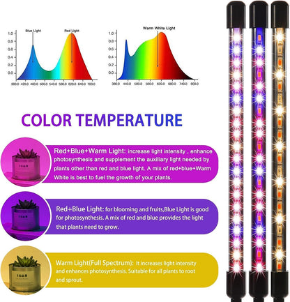LUMIPRO LED Plant Light — Cubicle Companion with 3/9/12H Cycle for Deep Work Days and Video Call Backgrounds