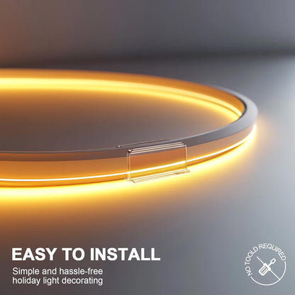 Lumistrip Clear Neon Light Mounting Kit - Thoughtful Gift for Renters and Apartment Dwellers