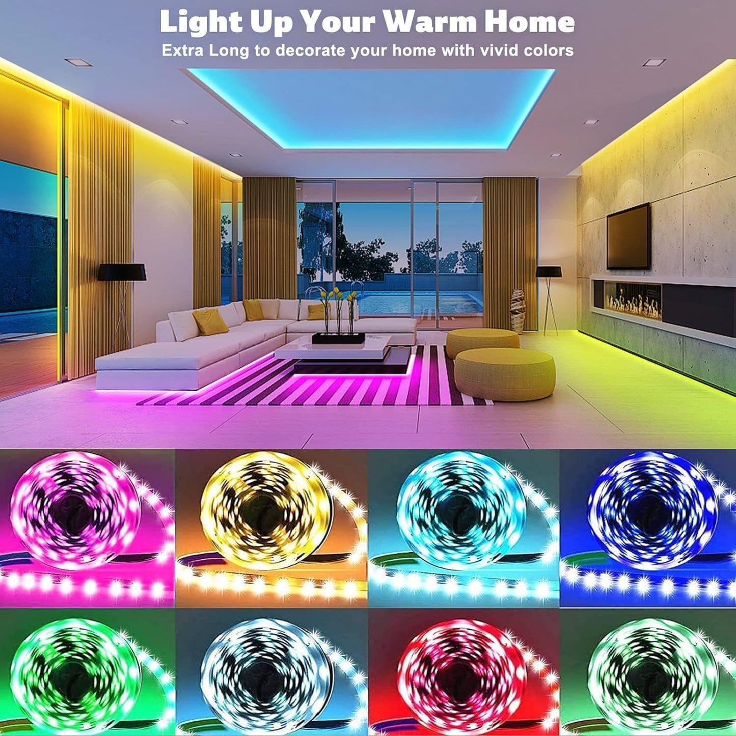 Lumistrip RGB LED Strip – Work From Home Background Lighting for Video Calls and Streaming Setup