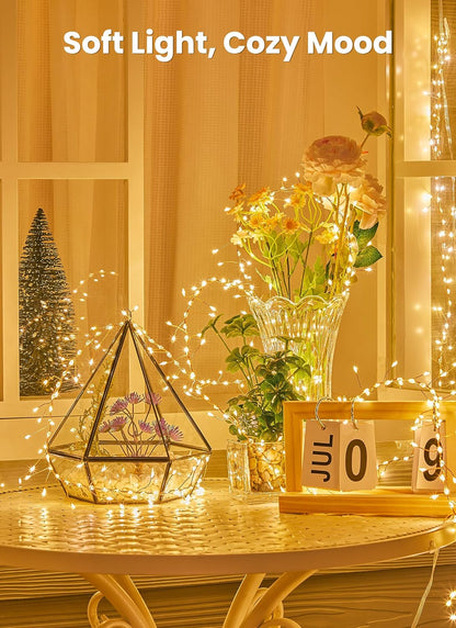 Lumoonos Twinkle String Lights – Affordable Holiday Gift for Mom and Women Who Love Cozy Decor