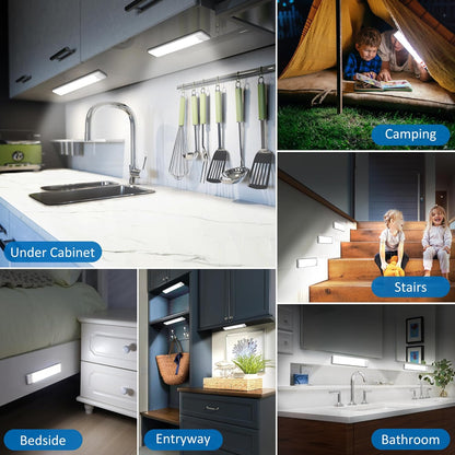 LUXCURA Wireless Under Counter Light – Intentional Home Lighting for Pantry and Kitchen, Dimmable 10 to 100 Percent