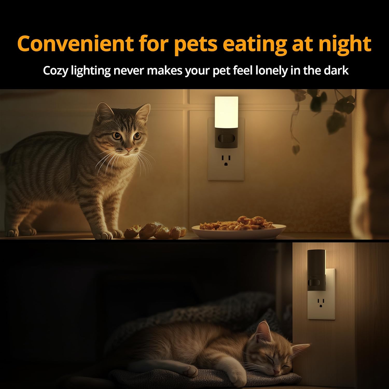 Lyridz Motion Activated Night Light – Simple Stepless Dimming for Intentional, Uncluttered Living Spaces, 2 Pack