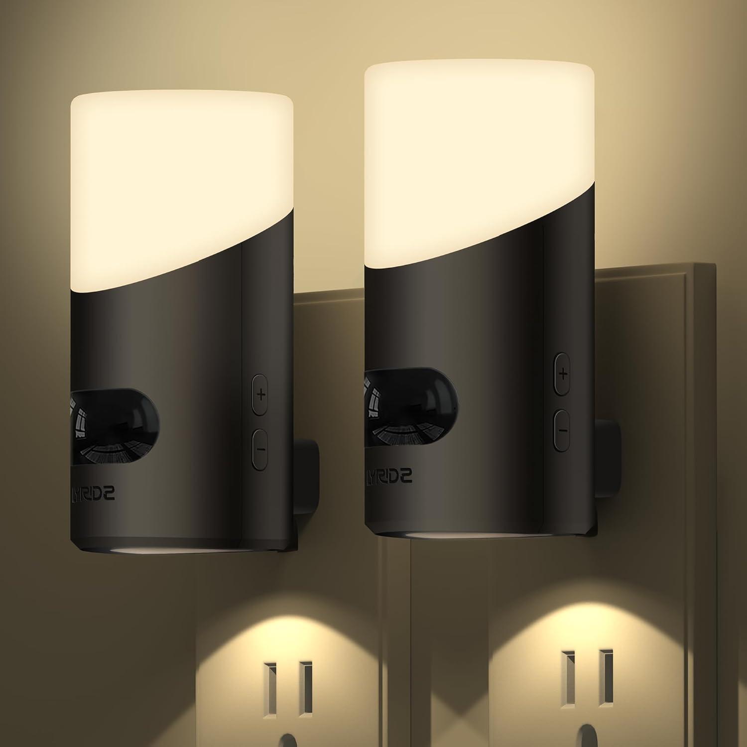 Lyridz Motion Nightlight – Soft Anti-Glare Glow for Midnight Meditation, Reading Nook and Bath Ritual, Plug-in Dimmable