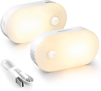 Lyridz Stick On Motion Night Light for Living Room and Entryway, Designer Friendly Cordless Lamp with Soft Ambient Glow