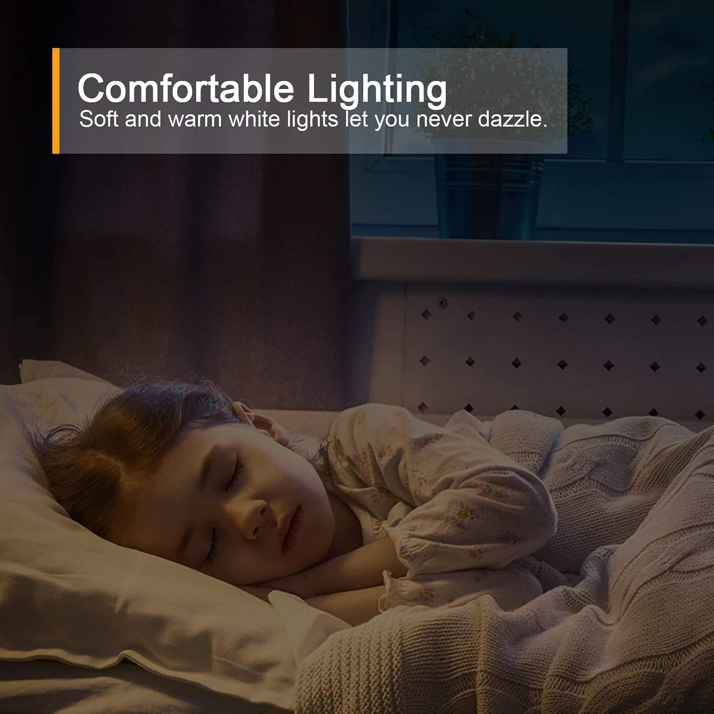 Lyridz Stick On Motion Night Light for Living Room and Entryway, Designer Friendly Cordless Lamp with Soft Ambient Glow