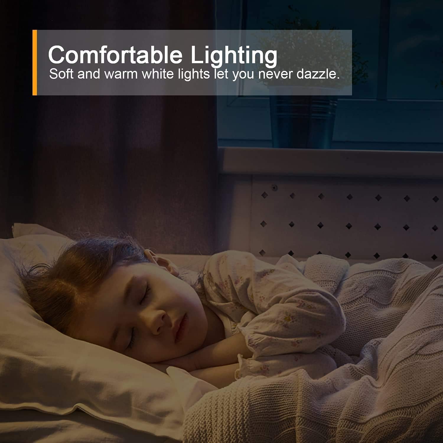 Lyridz Stick On Motion Night Light for Living Room and Entryway, Designer Friendly Cordless Lamp with Soft Ambient Glow