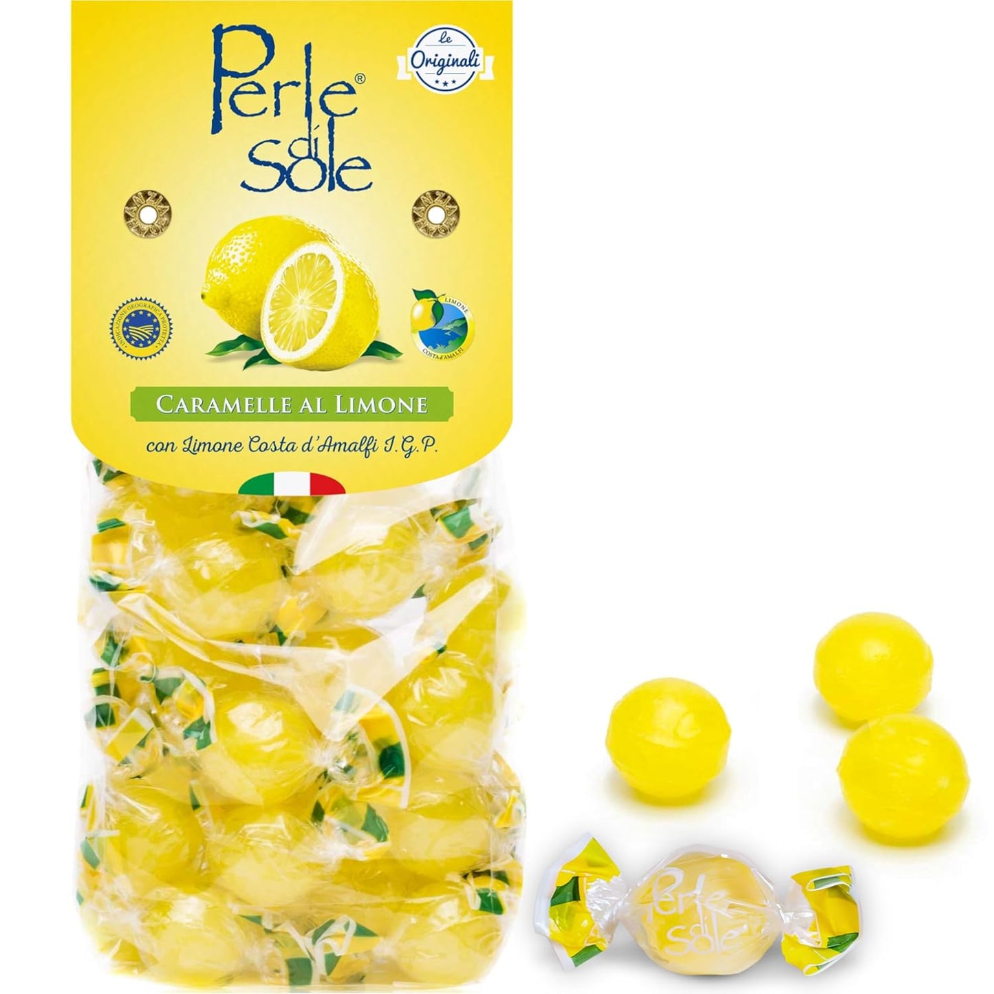 made exclusively with limone costa d'amalfi i.g.p. essential oils for authentic italian lemon flavor
