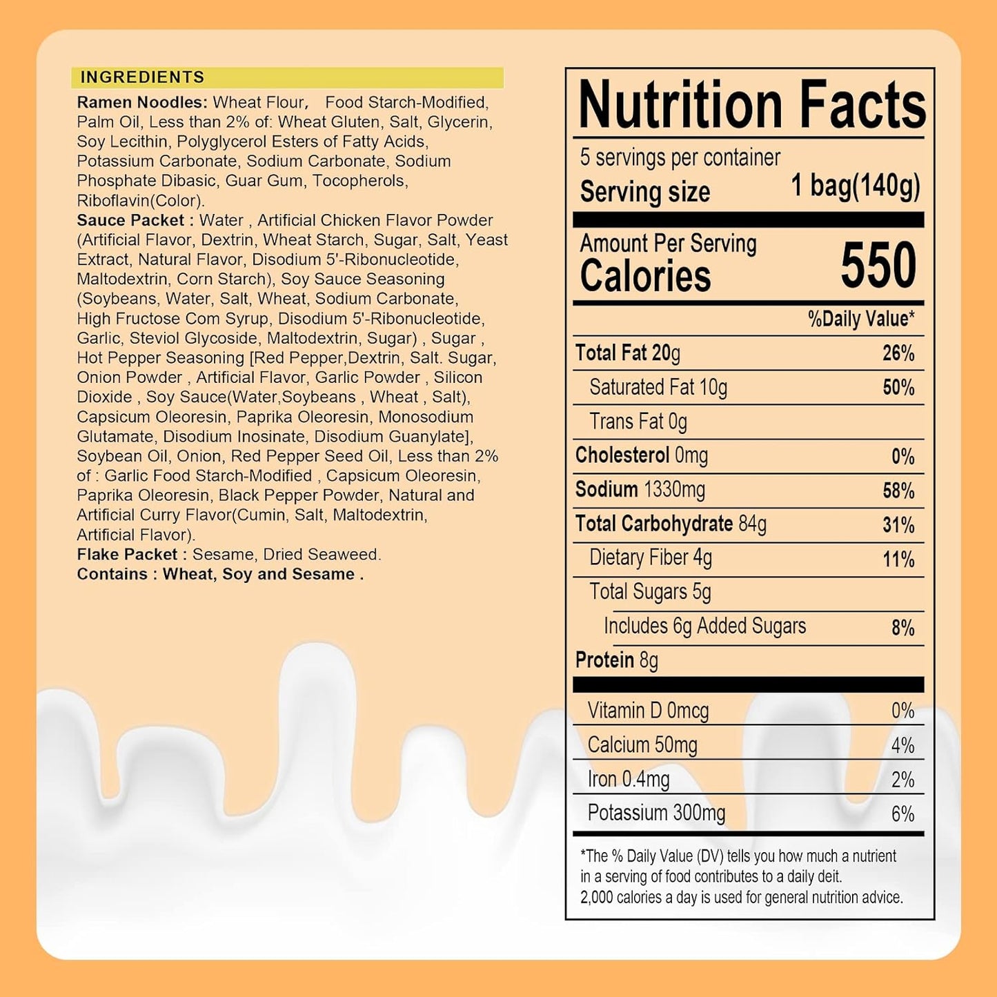made from korea's high-gluten wheat for chewy, resilient noodles