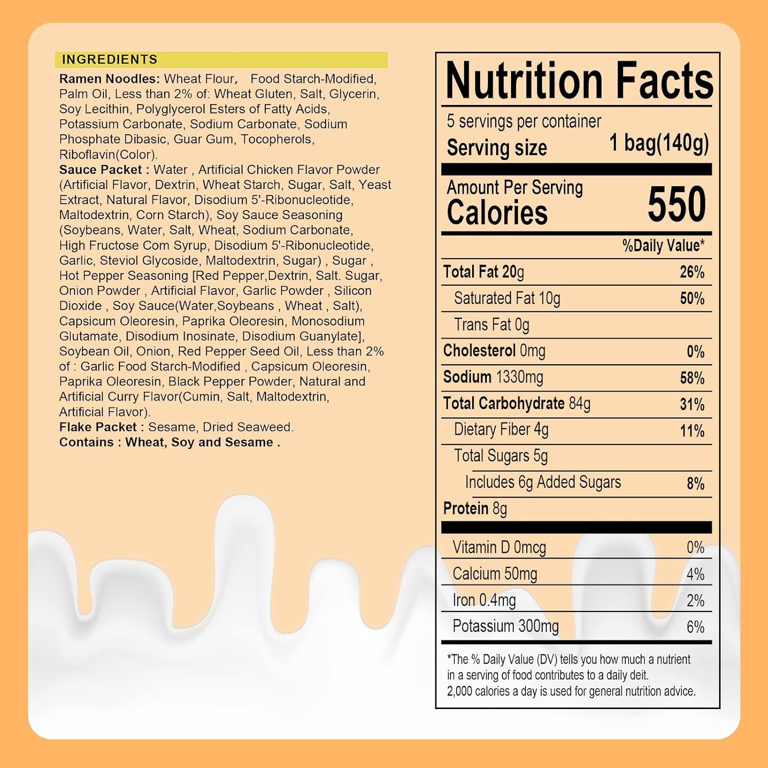 made from korea's high-gluten wheat for chewy, resilient noodles