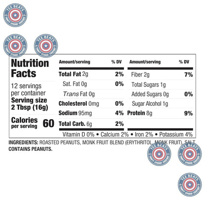 made from real roasted peanuts with just 3 simple ingredients plus salt