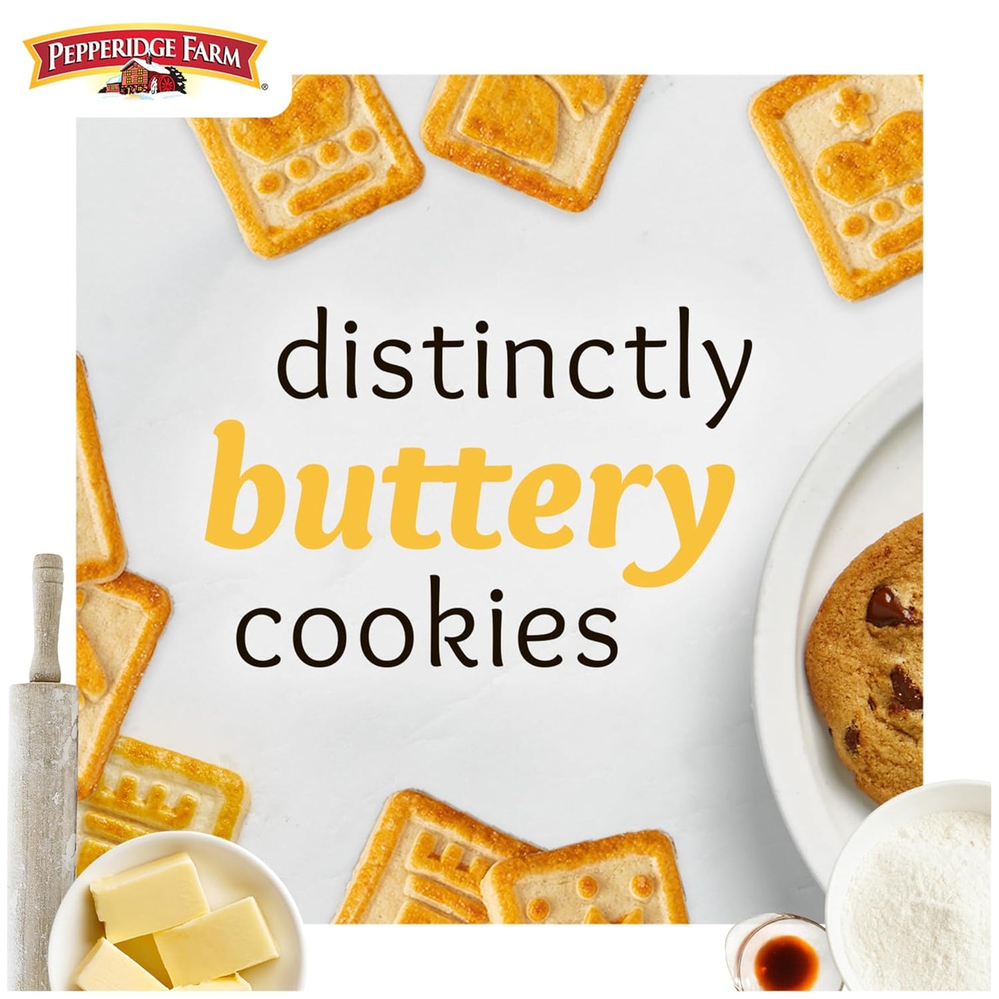 made with creamery butter and cage-free eggs