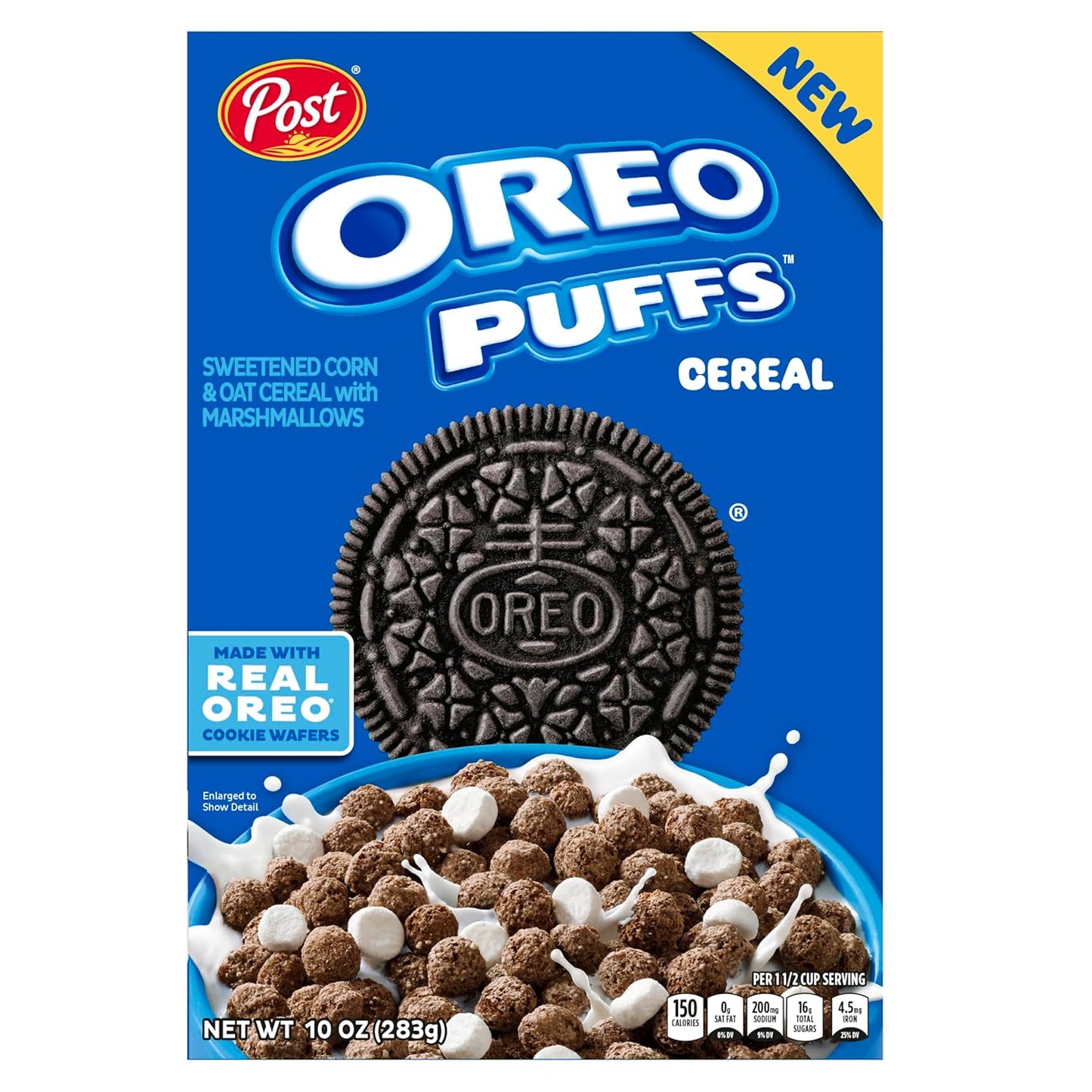 made with real oreo cookie wafers for authentic branded flavor