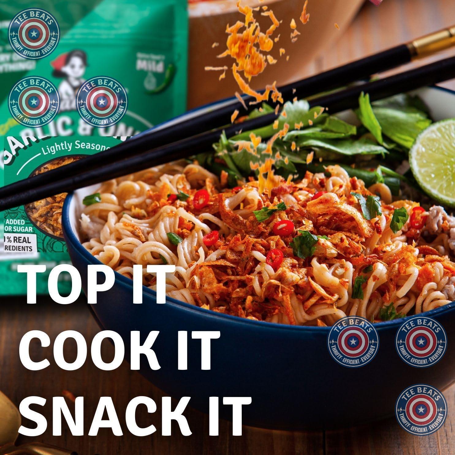 MaeMai MILD Spice – Streamlined Garlic Crisps for Less-Is-More Cooking, Non-Oily Rice Crunch