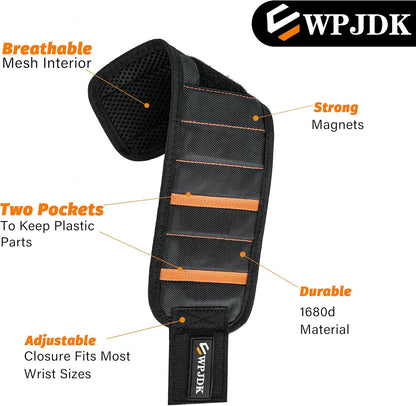 Magnetic Wristband Tool Holder – Housewarming Gift for New Homeowners, Keeps Fasteners Within Easy Reach
