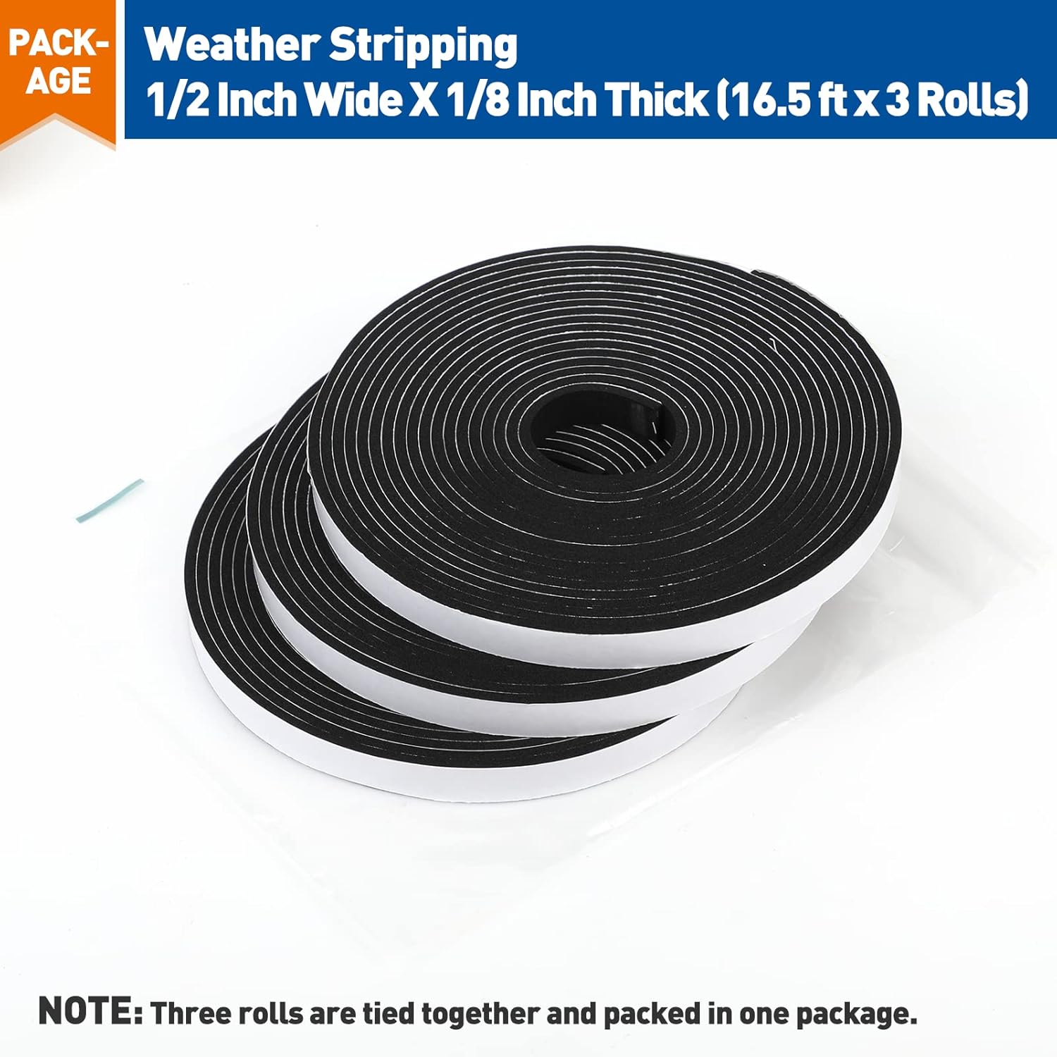 MAGZO Weather Stripping Door Seal – Focus-Friendly Noise Reduction Strip for Study Room Doors and Windows