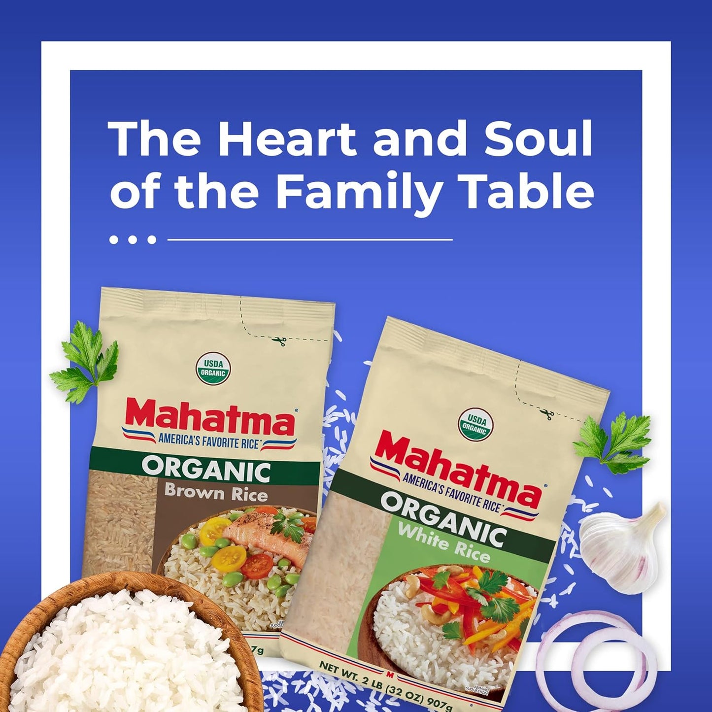 Mahatma Organic White Rice – Quick Microwave Rice for Efficient Lunch Prep