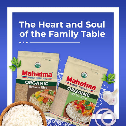 Mahatma Organic White Rice – Quick Microwave Rice for Efficient Lunch Prep