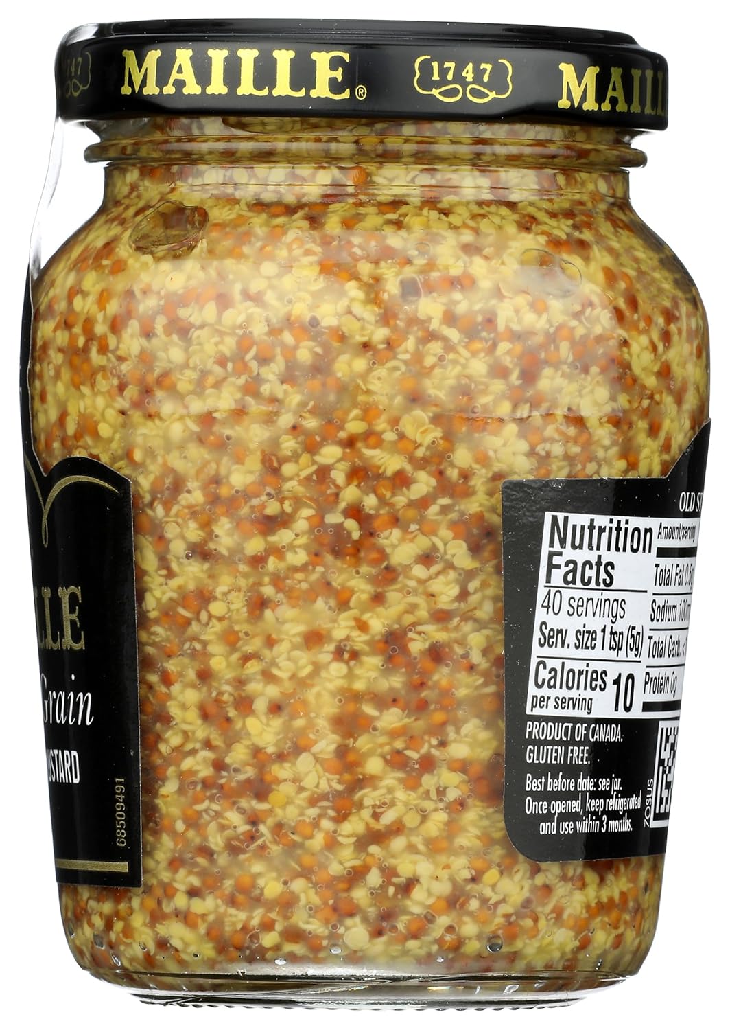 Maille Mustard Old Style – Heritage French Connoisseur's Mustard, Bold Flavor for Fine Entertaining