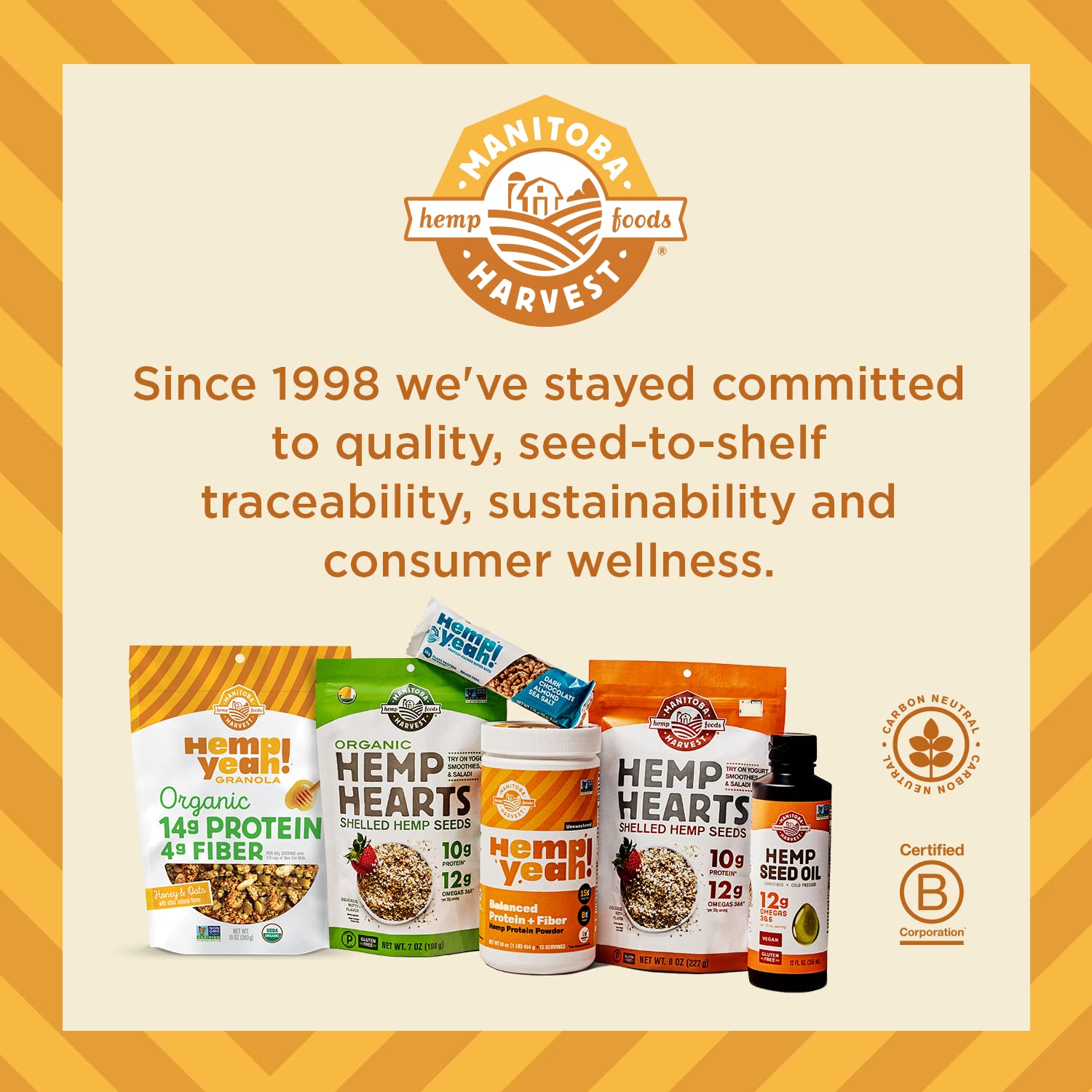 Manitoba Harvest Hemp Yeah Granola – Durable Crunchy Granola for Campsite and Road Trip Coolers