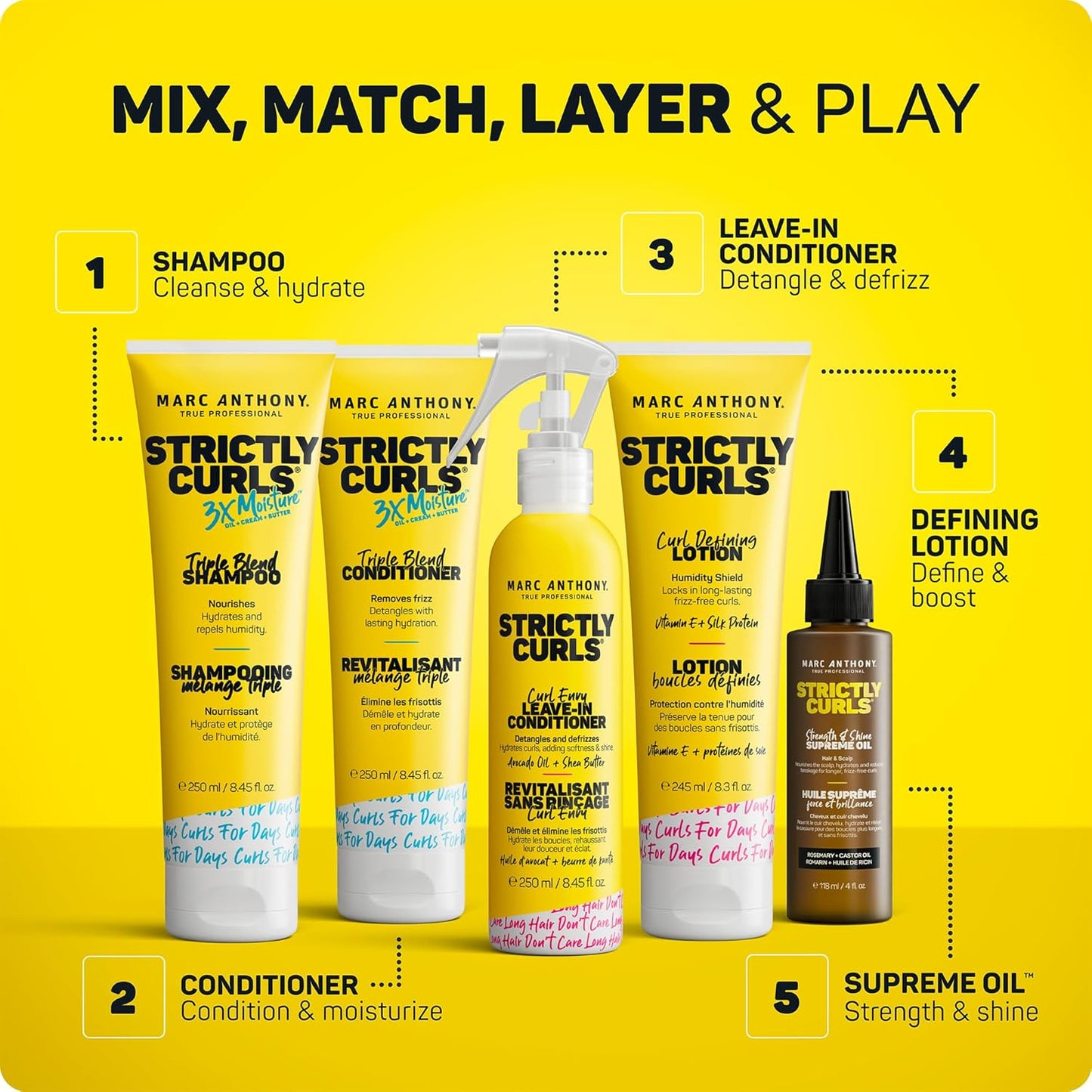 Marc Anthony Strictly Curls Curl Lotion – Aromatherapy Lemon-Scented Styling for a Mindful Bath Time Wind-Down