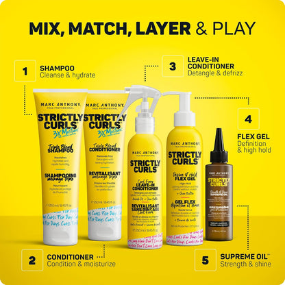 Marc Anthony Strictly Curls Styling Gel - Mother's Day Present for Mom Seeking Defined, Shiny, Humidity-Proof Curls