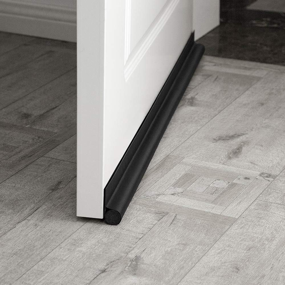 MAXTID Door Draft Stopper 36 Inch Black Adjustable Door Draft Blocker Practical Gift for Mom and Dad Homeowners